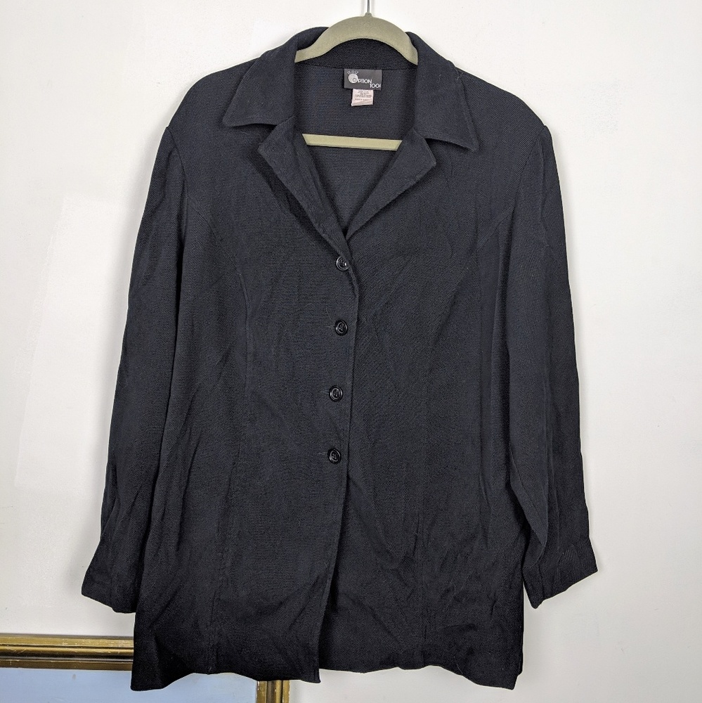 First Option Too Casual Ribbed Shirt Jacket